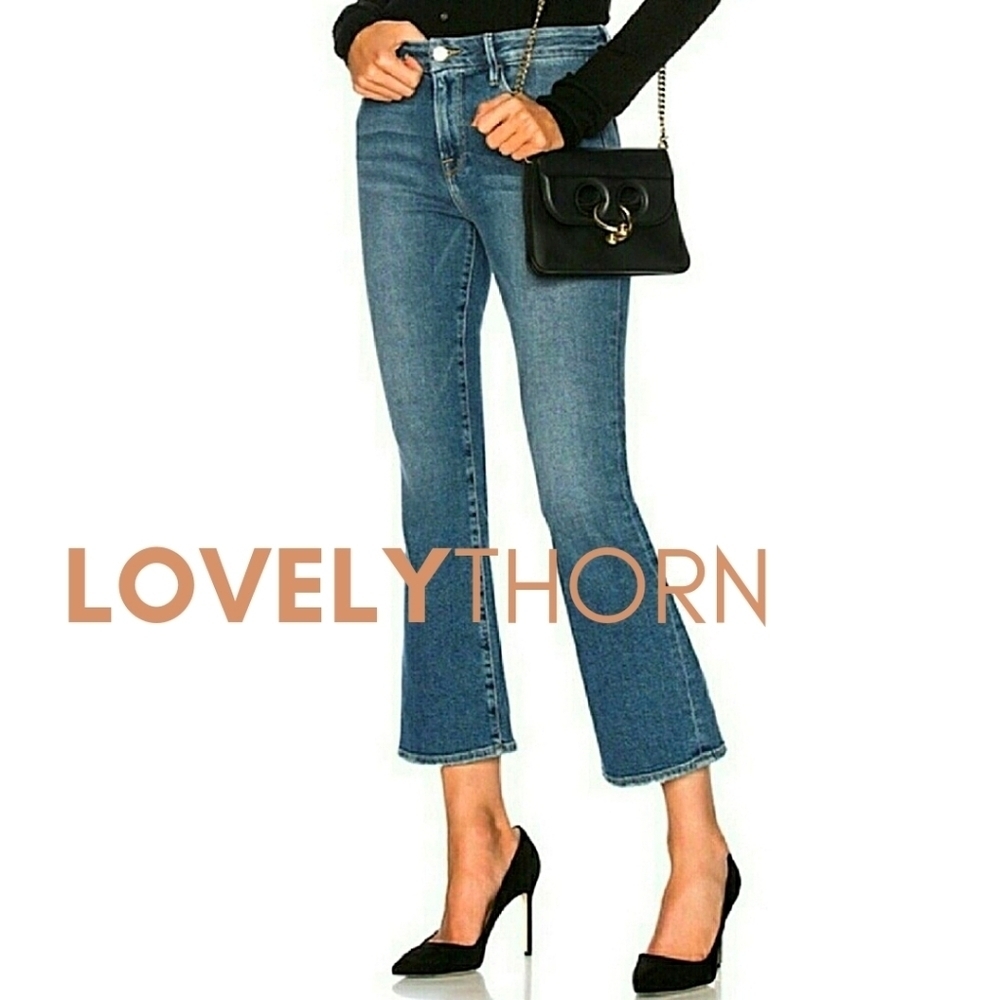 FRAME // le crop mini boot distressed elmont ridge - Picture 14 of 16